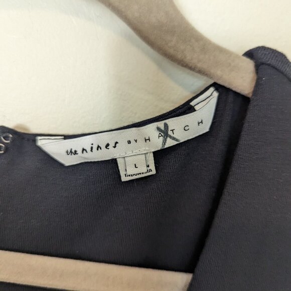 The Nines Hatch Jumpsuit Jersey Front Wrap Black Size Large Maternity Large - Picture 4 of 7